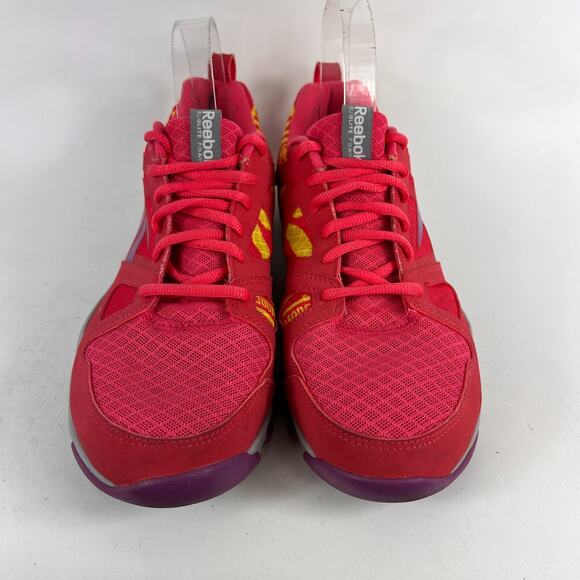 Reebok sublite foam running shoes 7.5 neon bright pink grey purple lightweight - Picture 4 of 12